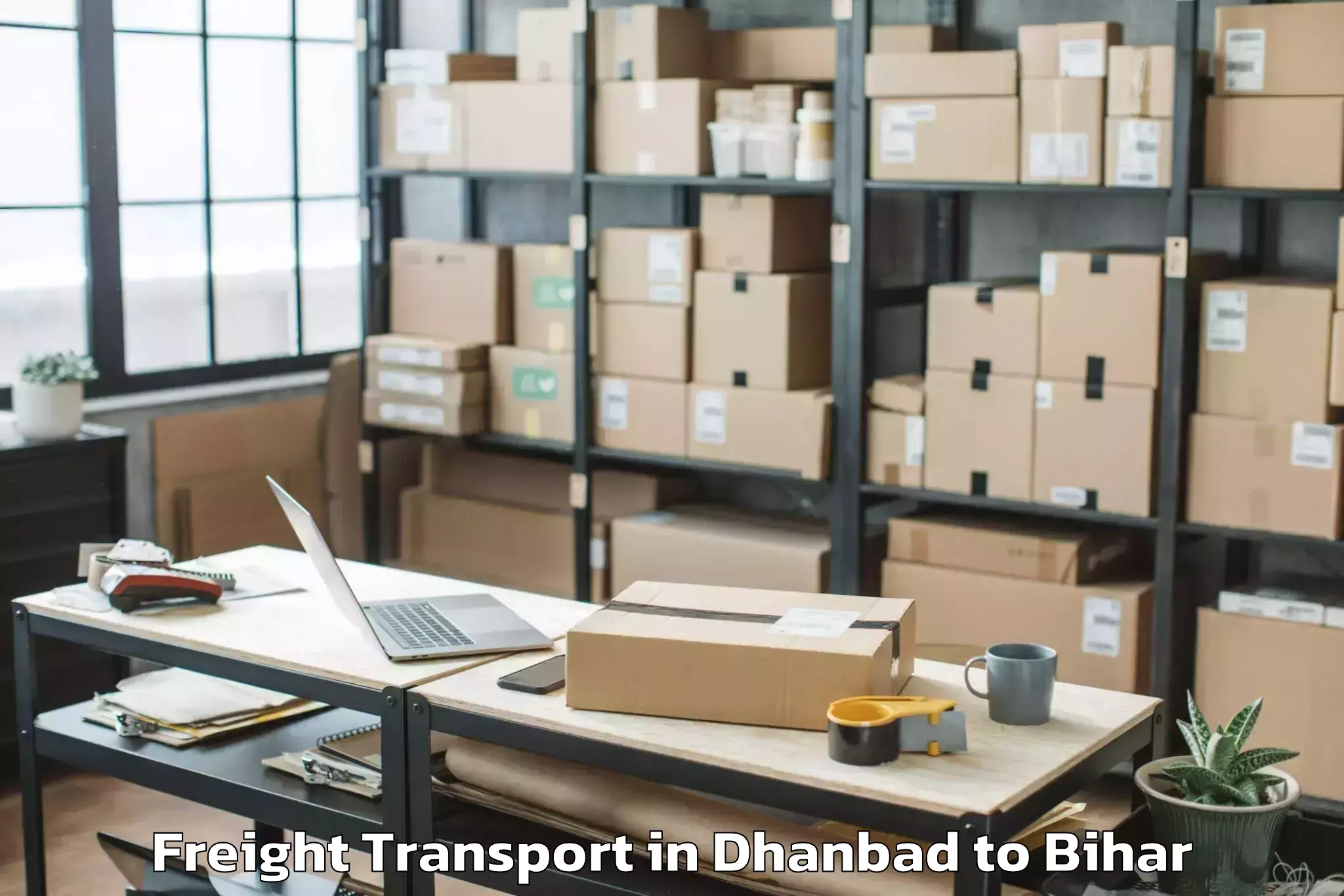 Comprehensive Dhanbad to Sikandara Jamui Freight Transport